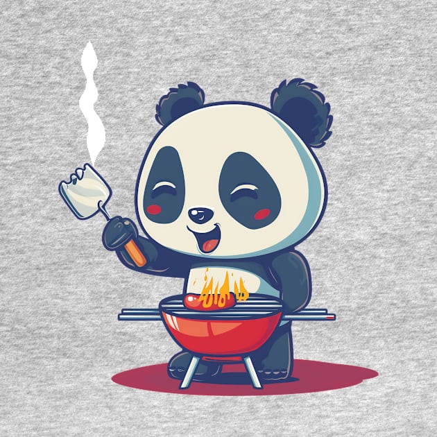 BBQ Panda Likes the Meat by BuzzBenson